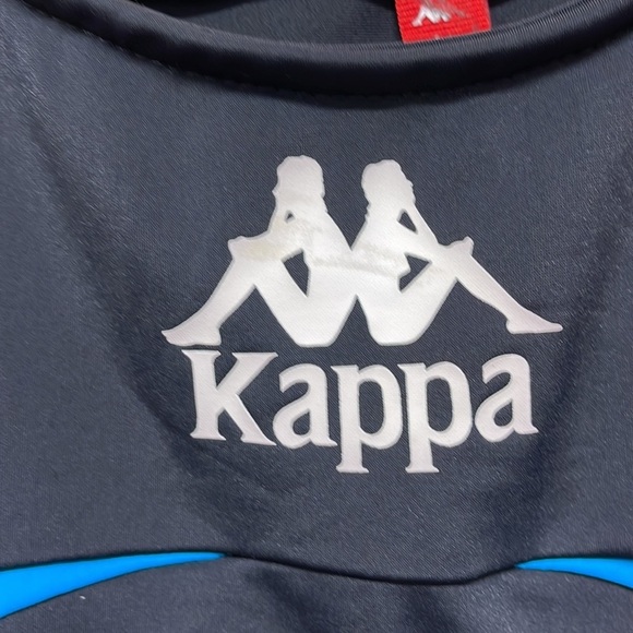 Kappa Black Blue Pink Football Efin Sports Bra Size Small - Picture 4 of 9
